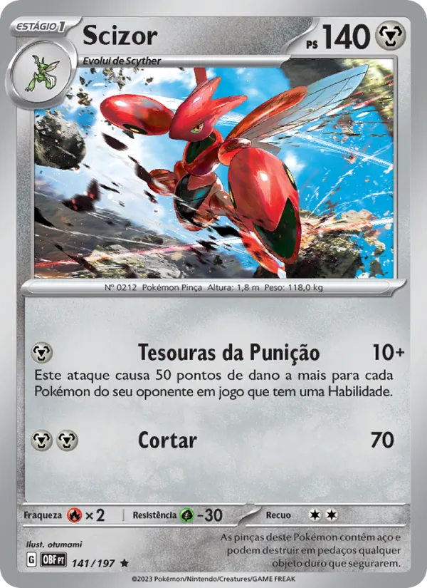 Scizor Obsidiana em Chamas 141/197