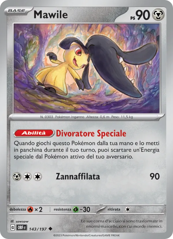 Mawile Ossidiana Infuocata 143/197