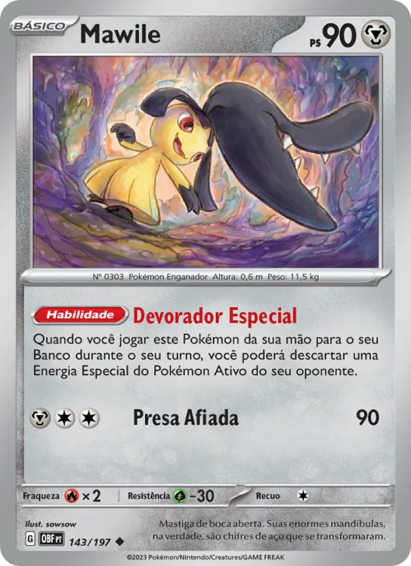 Mawile Obsidiana em Chamas 143/197