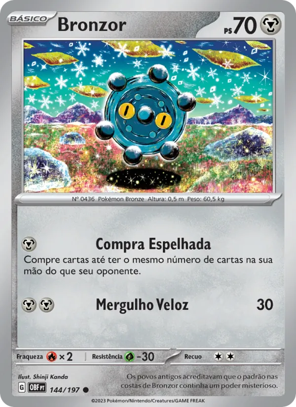 Bronzor Obsidiana em Chamas 144/197