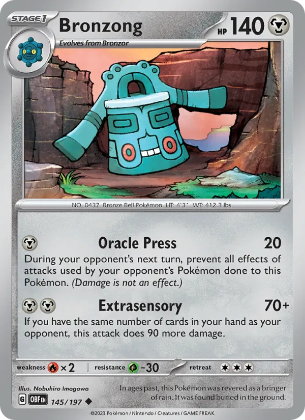 Bronzong Obsidian Flames 145/197