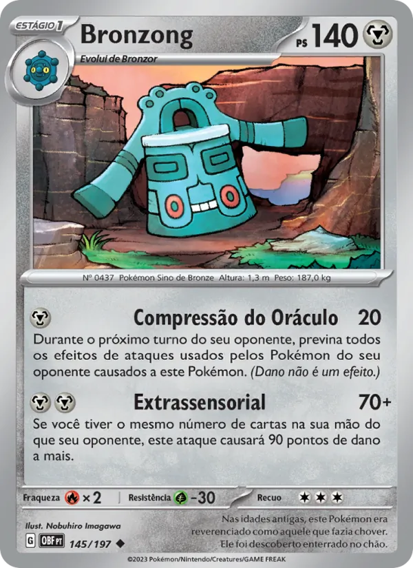 Bronzong Obsidiana em Chamas 145/197