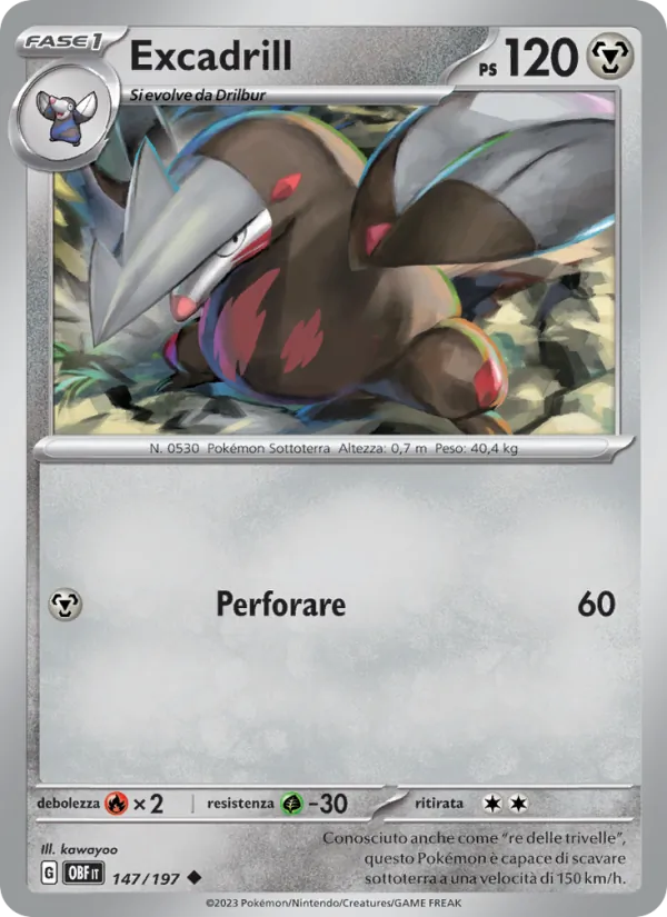 Excadrill Ossidiana Infuocata 147/197