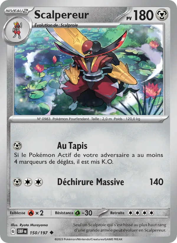 Scalpereur Flammes Obsidiennes 150/197
