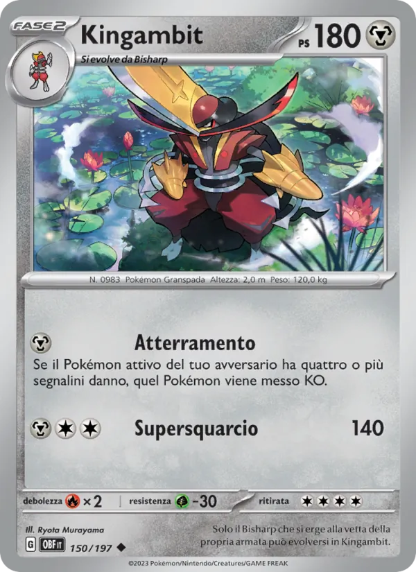 Kingambit Ossidiana Infuocata 150/197