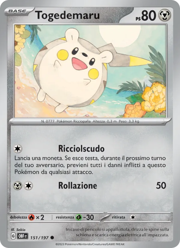 Togedemaru Ossidiana Infuocata 151/197