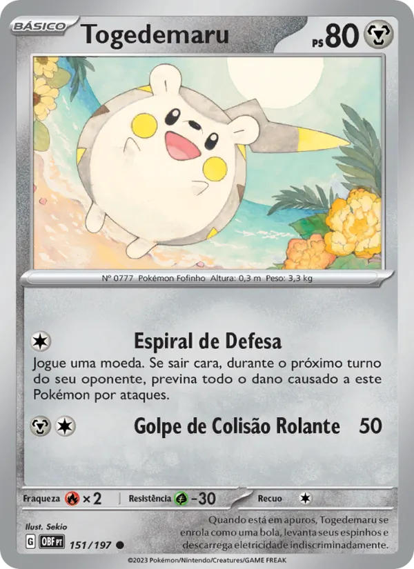 Togedemaru Obsidiana em Chamas 151/197