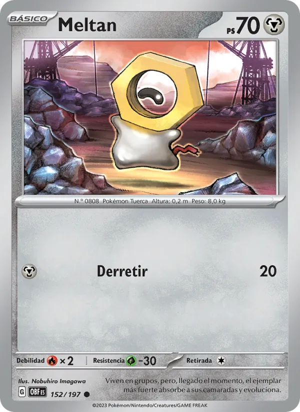 Meltan Llamas Obsidianas 152/197