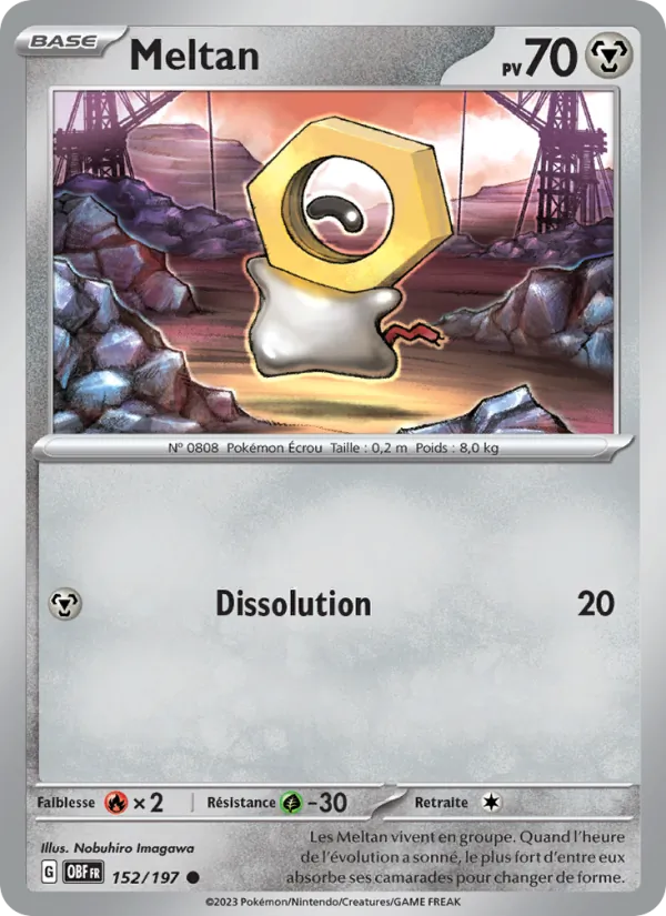 Meltan Flammes Obsidiennes 152/197