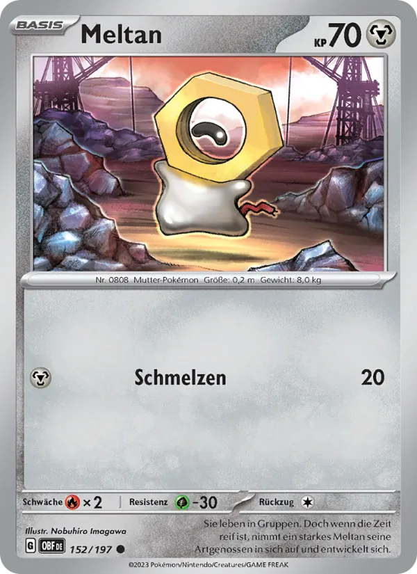 Meltan Obsidian Flammen 152/197