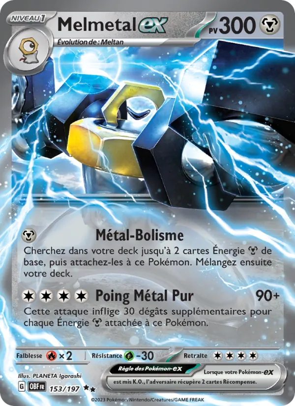 Melmetal-ex Flammes Obsidiennes 153/197