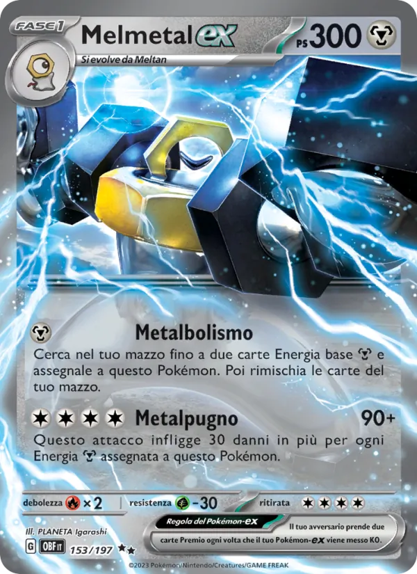 Melmetal-ex Ossidiana Infuocata 153/197