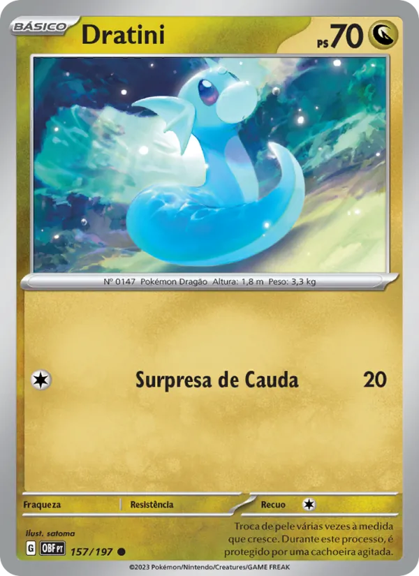 Dratini Obsidiana em Chamas 157/197