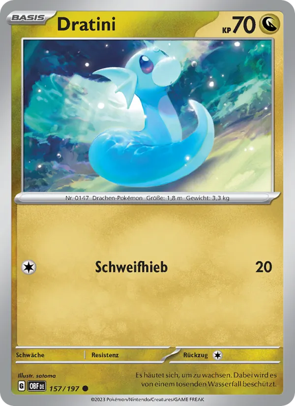 Dratini Obsidian Flammen 157/197