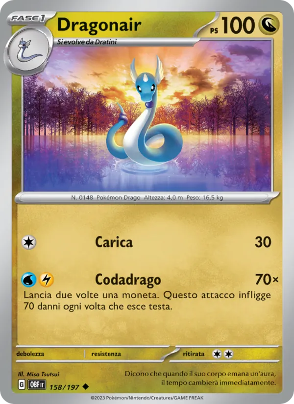 Dragonair Ossidiana Infuocata 158/197