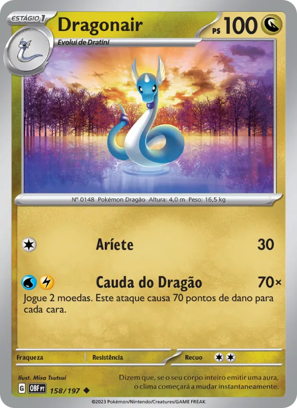 Dragonair Obsidiana em Chamas 158/197