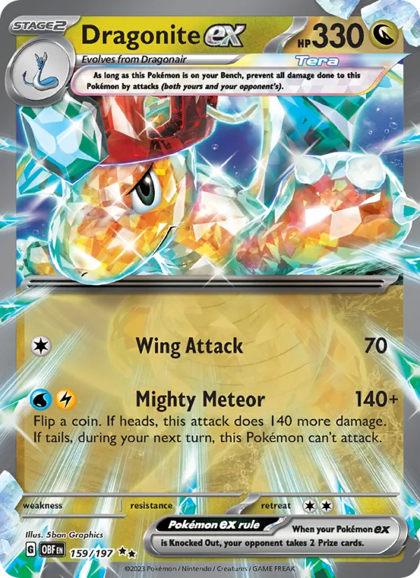 Dragonite ex Obsidian Flames 159/197