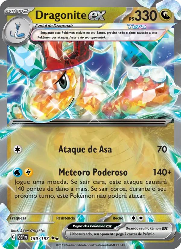 Dragonite ex Obsidiana em Chamas 159/197