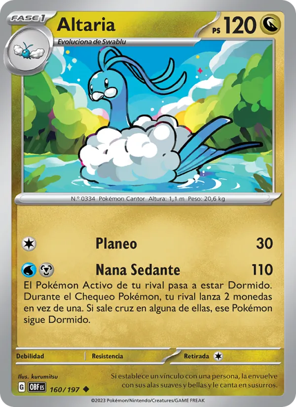 Altaria Llamas Obsidianas 160/197