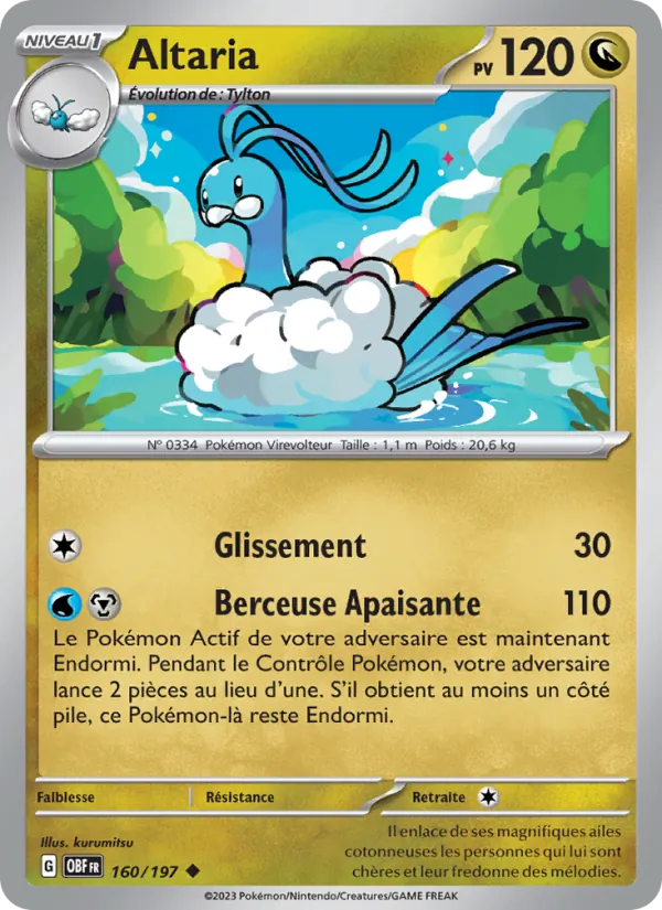 Altaria Flammes Obsidiennes 160/197