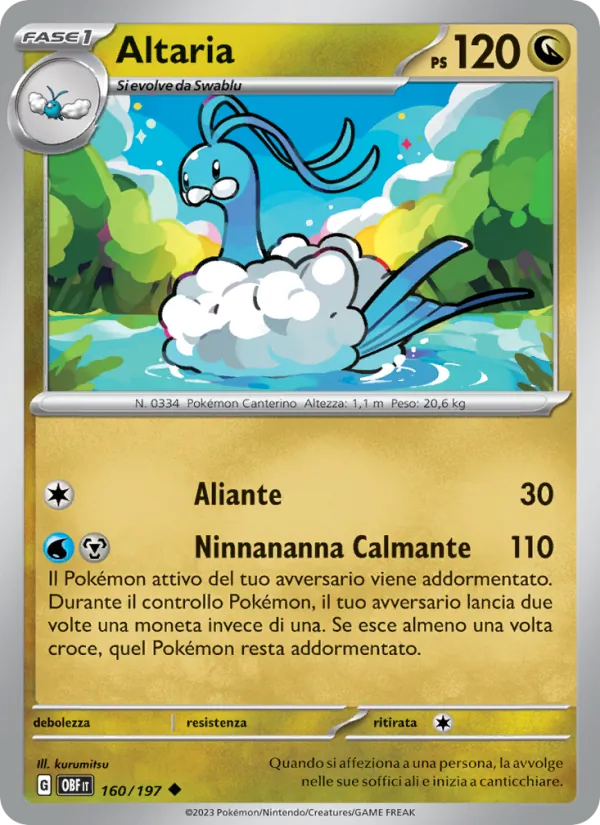 Altaria Ossidiana Infuocata 160/197