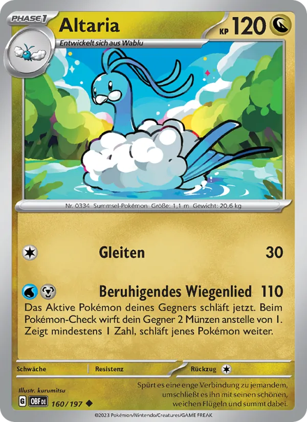 Altaria Obsidian Flammen 160/197