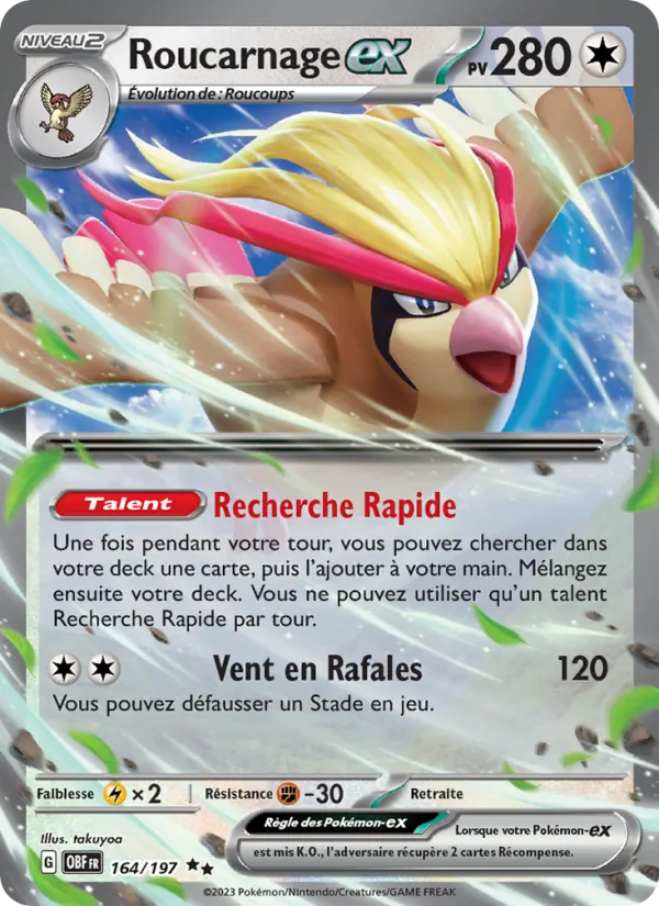 Roucarnage-ex Flammes Obsidiennes 164/197