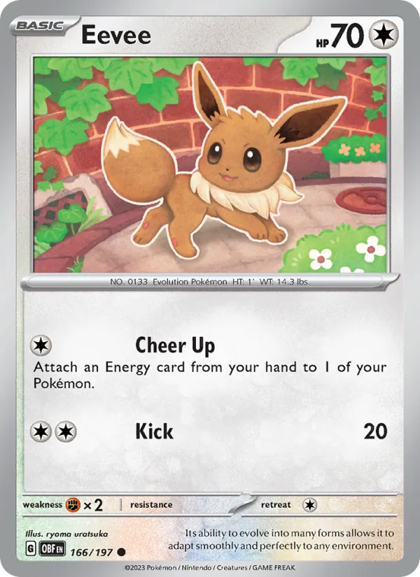 Eevee Obsidian Flames 166/197