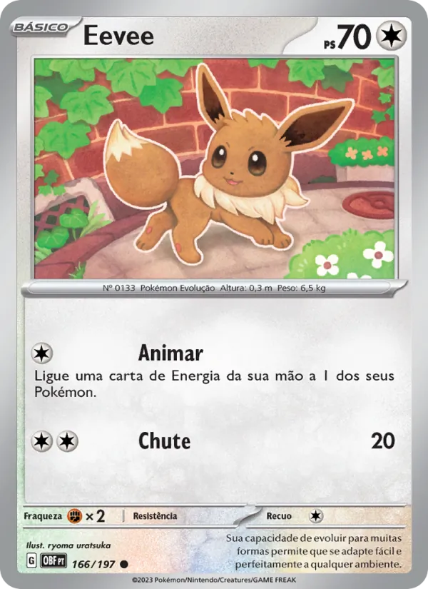 Eevee Obsidiana em Chamas 166/197