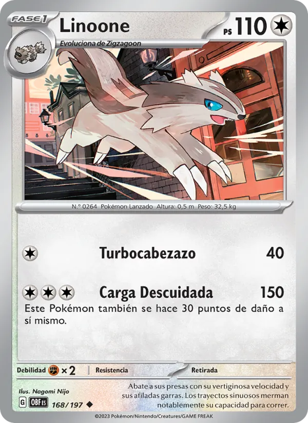 Linoone Llamas Obsidianas 168/197