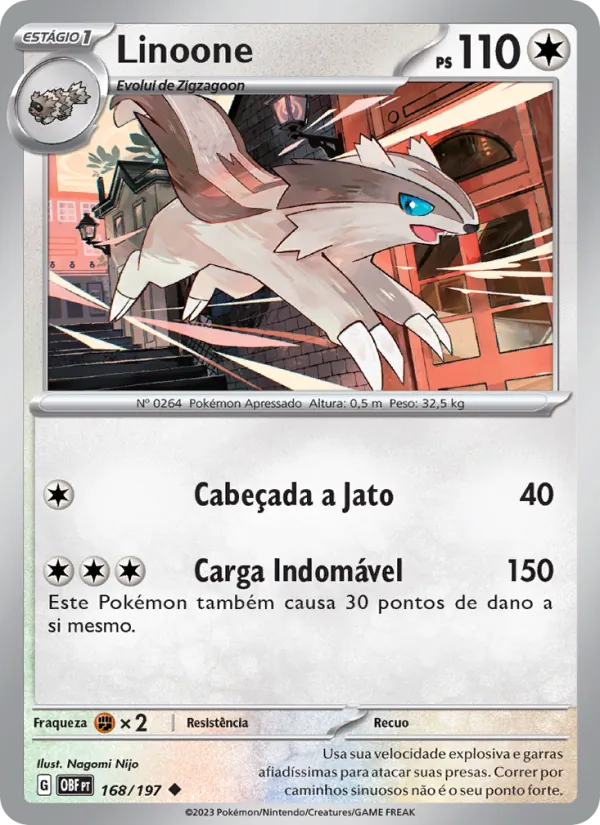 Linoone Obsidiana em Chamas 168/197