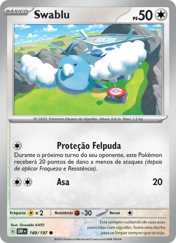 Swablu Obsidiana em Chamas 169/197