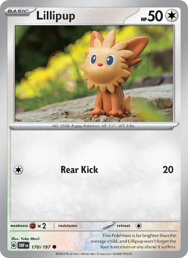 Lillipup Obsidian Flames 170/197