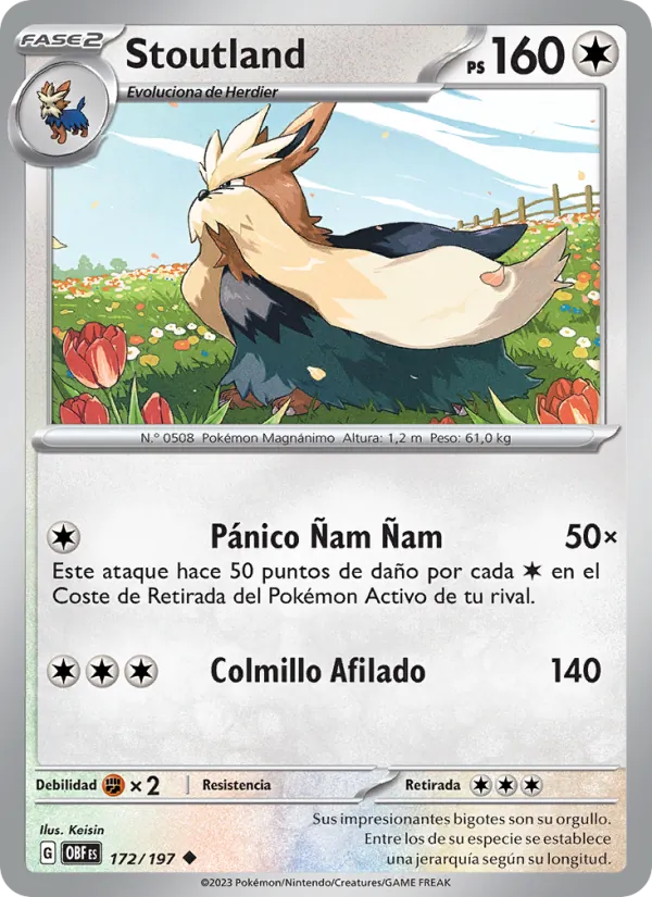 Stoutland Llamas Obsidianas 172/197
