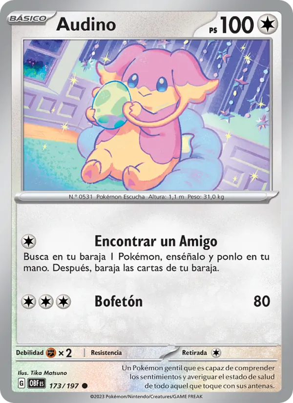 Audino Llamas Obsidianas 173/197