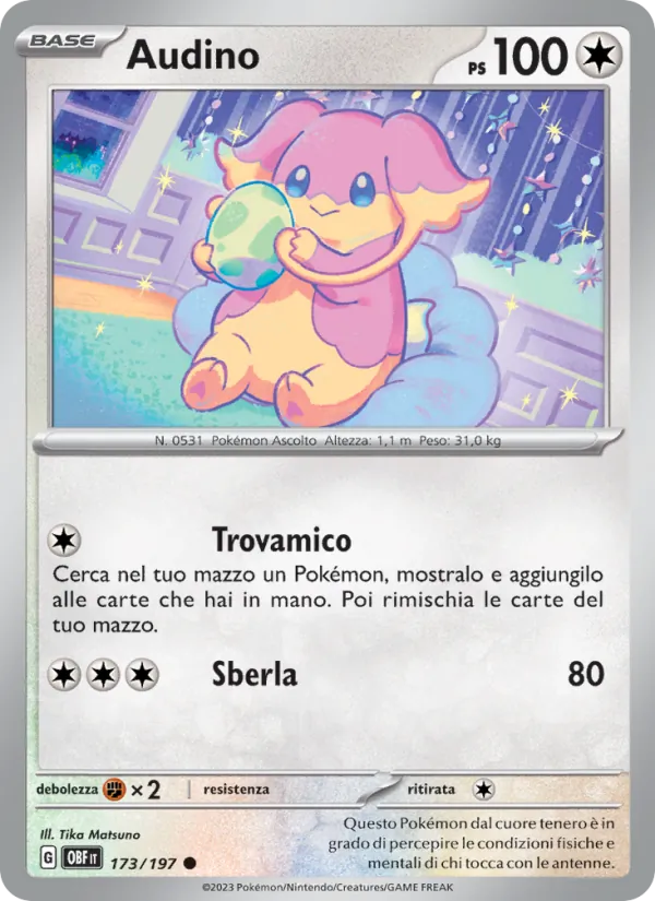 Audino Ossidiana Infuocata 173/197