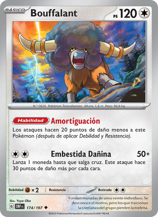 Bouffalant Llamas Obsidianas 174/197