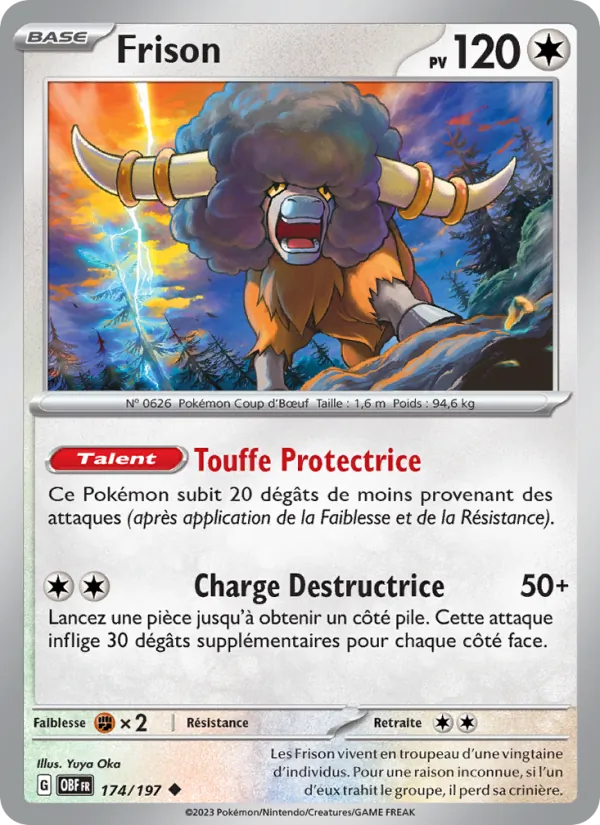 Frison Flammes Obsidiennes 174/197