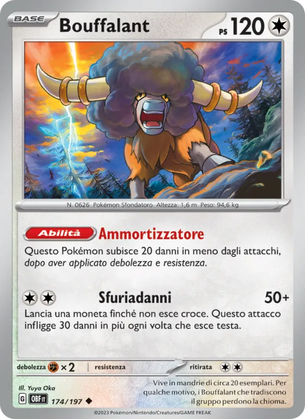 Bouffalant Ossidiana Infuocata 174/197