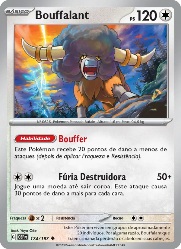 Bouffalant Obsidiana em Chamas 174/197