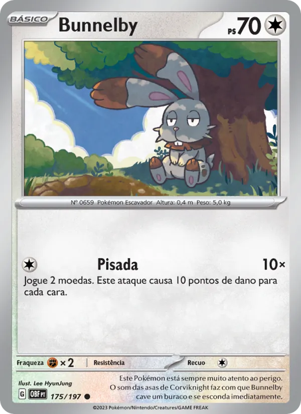 Bunnelby Obsidiana em Chamas 175/197