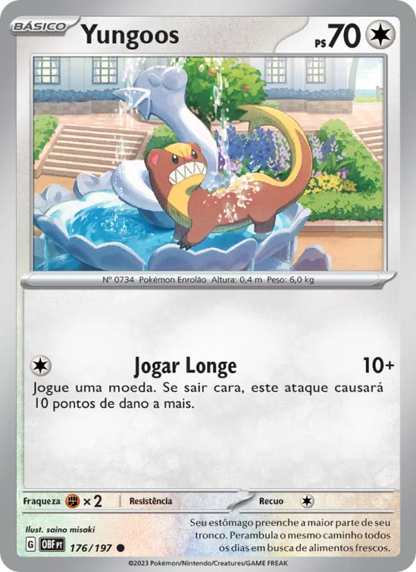 Yungoos Obsidiana em Chamas 176/197
