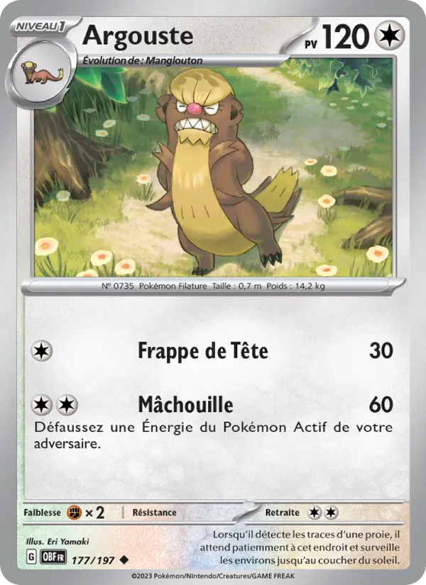 Argouste Flammes Obsidiennes 177/197