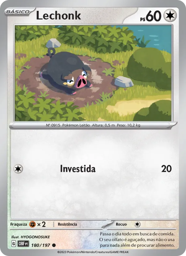 Lechonk Obsidiana em Chamas 180/197