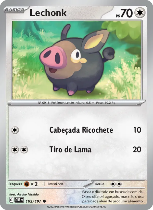 Lechonk Obsidiana em Chamas 182/197