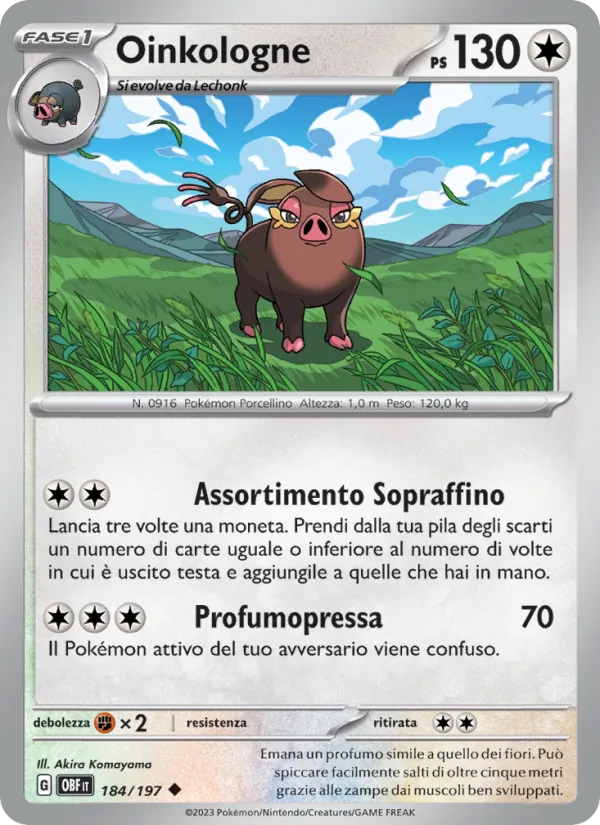 Oinkologne Ossidiana Infuocata 184/197