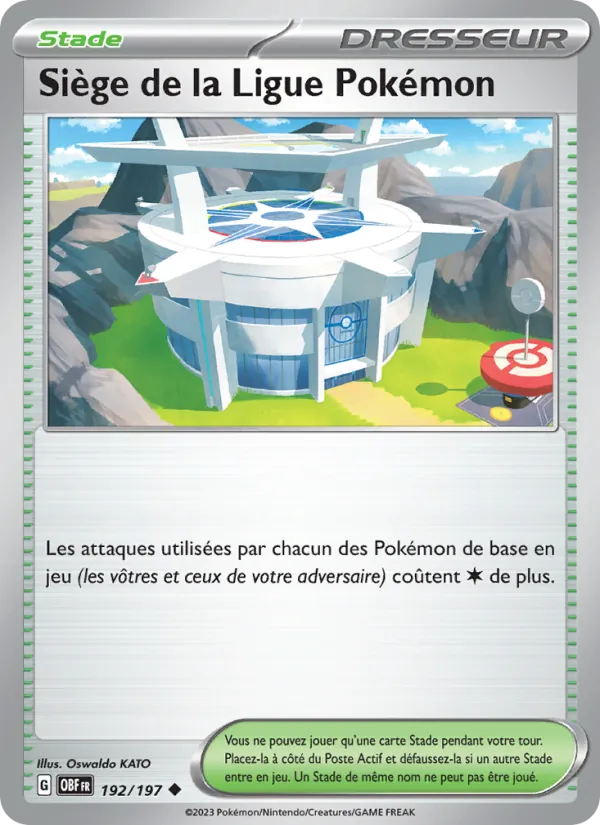 Siège de la Ligue Pokémon Flammes Obsidiennes 192/197