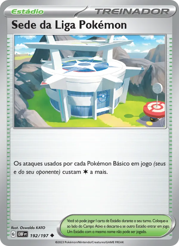 Sede da Liga Pokémon Obsidiana em Chamas 192/197
