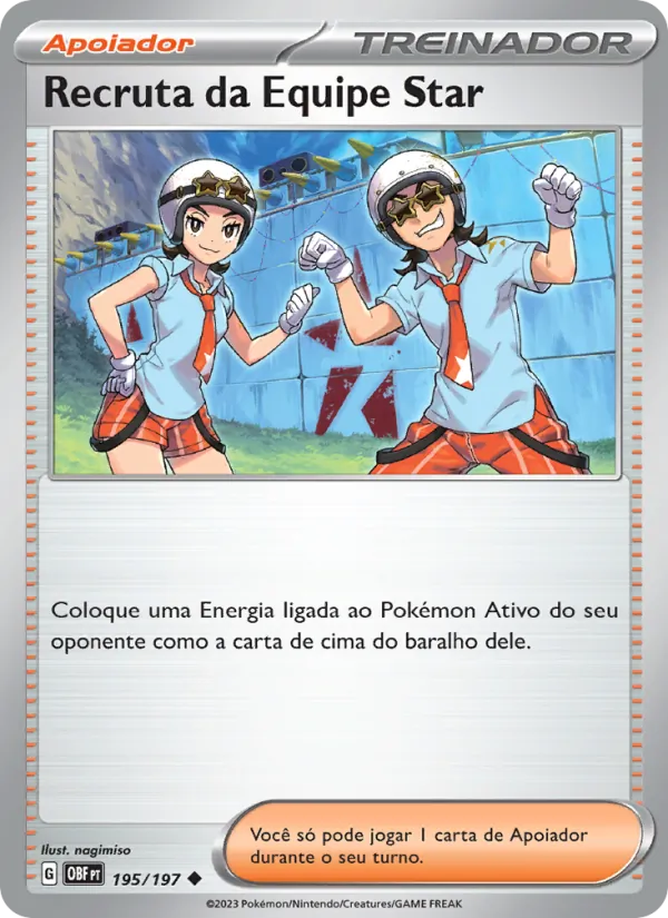 Recruta da Equipe Star Obsidiana em Chamas 195/197