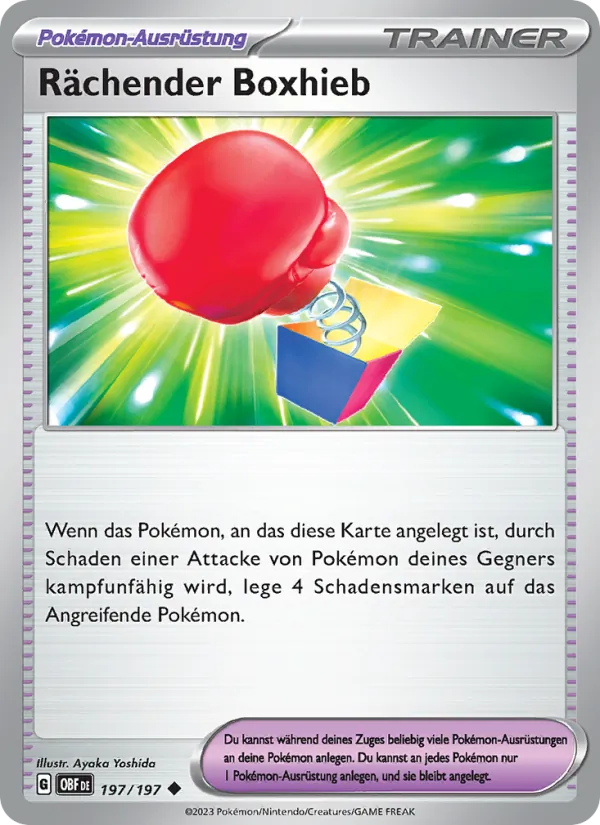 Rächender Boxhieb Obsidian Flammen 197/197